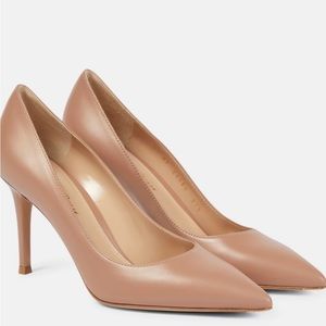 GIANVITO ROSSI, Gianvito 85 leather pumps, excellent condition, worn 1x